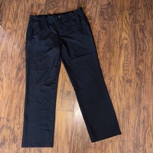 SHORT PAR 4 Golf Pants Mens 38x32 Stretch Black Active Straight Pockets